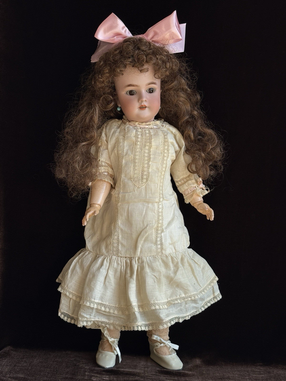 Antique German 22” Simon Halbig  Heinrich Handwerck Bisque Head Doll