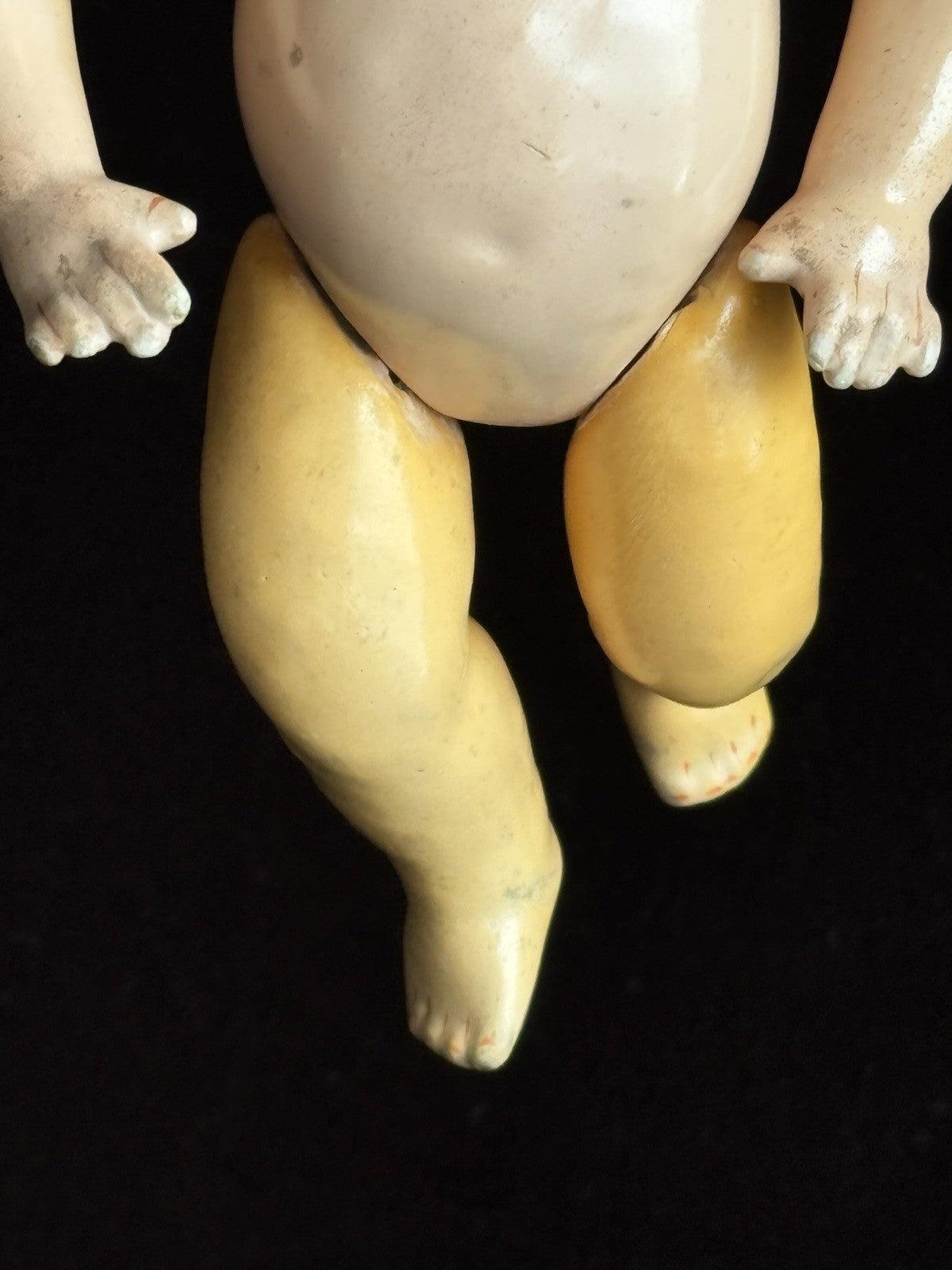 2 Miniature German/Japan Bisque Head Babies Kestner and Morimura Brothers Dolls