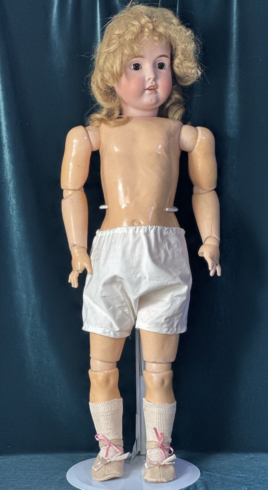 Antique JDK Kestner Mold 171 31” Doll Bisque Head Stamped Composition Body