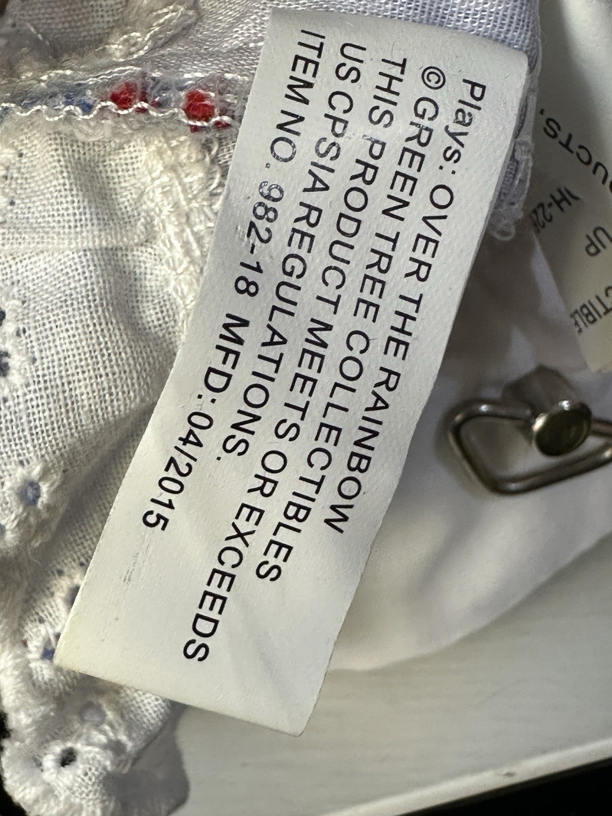 Lot Of 2 Green Tree Collectables Musical Dolls: Dorothy Wizard of Oz /Goldilocks