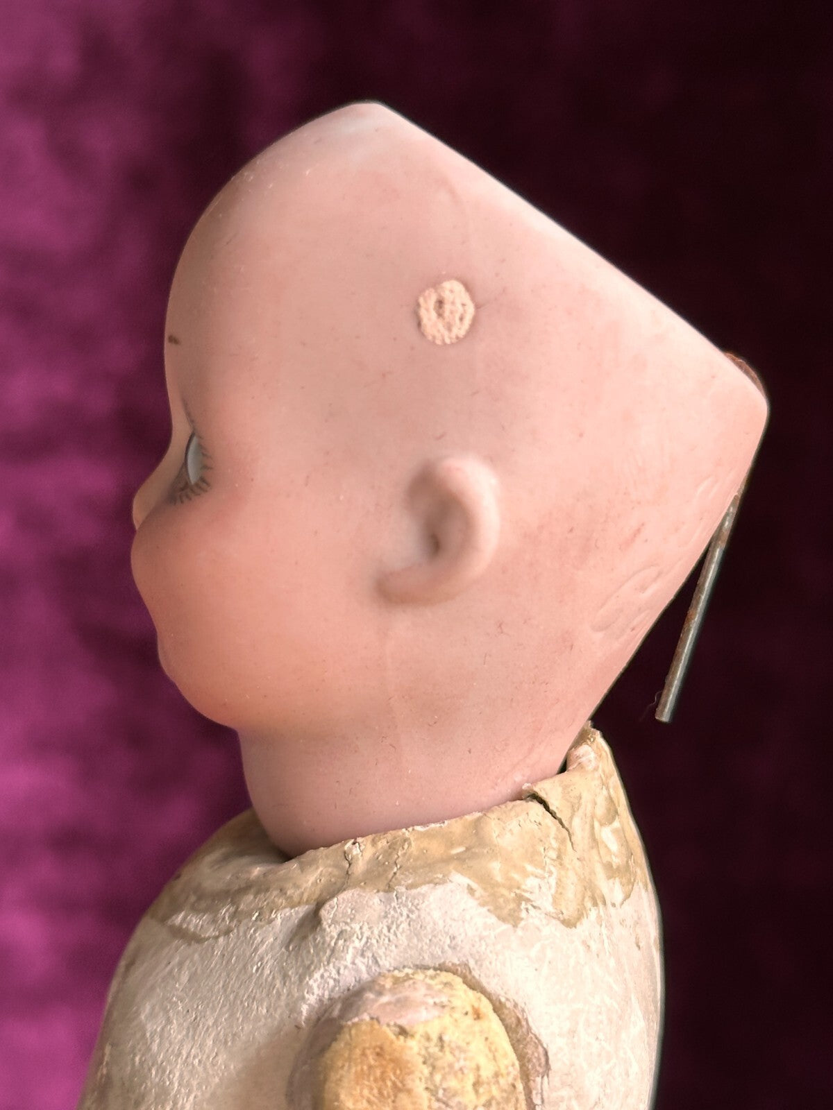 Antique German 7” Armand Marseille 253 Googly Eyes Bisque Head Doll