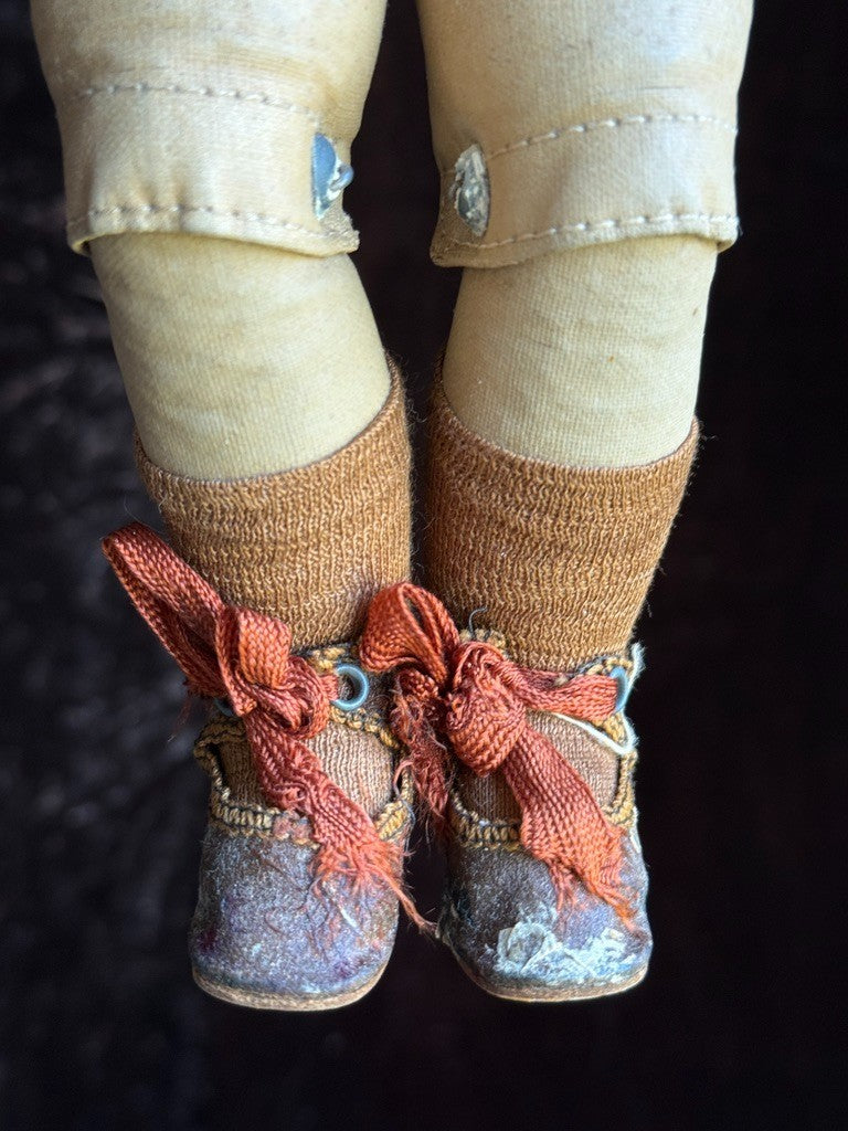 Rare Antique German 12.75” Wagner & Zetzsche Inge Composition Art Character Doll