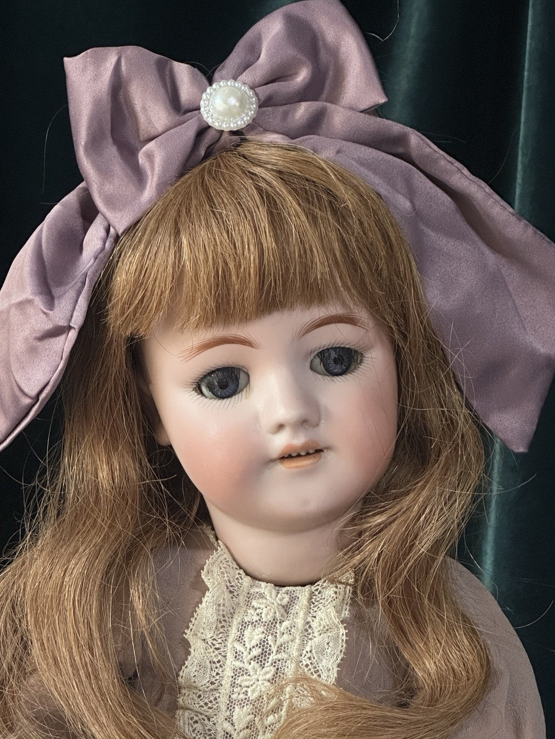 Antique German Simon Halbig Mold 550 20” Doll Bisque Head Composition Body