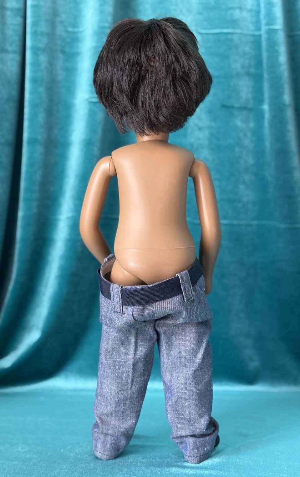Collectible England Vinyl Brunette Gregor Boy Doll; Redressed (?)