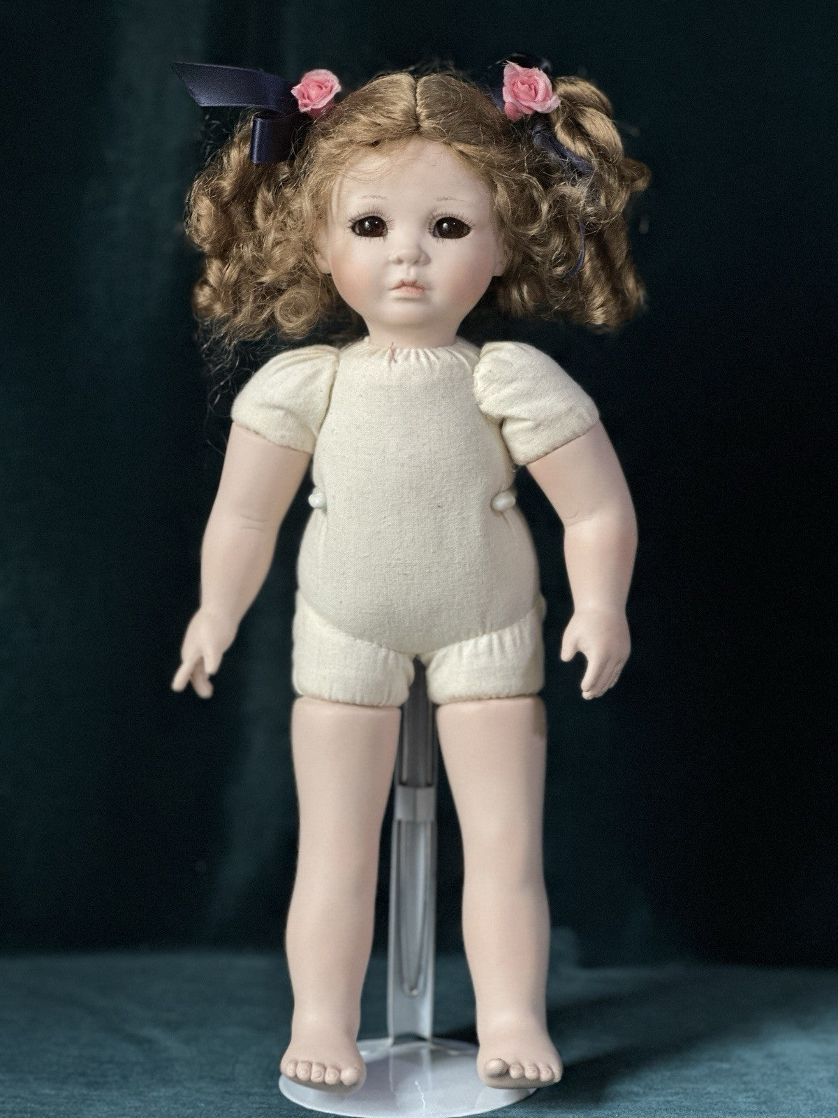 Artist Made Porcelain 15” Doll By Gaby Rademann