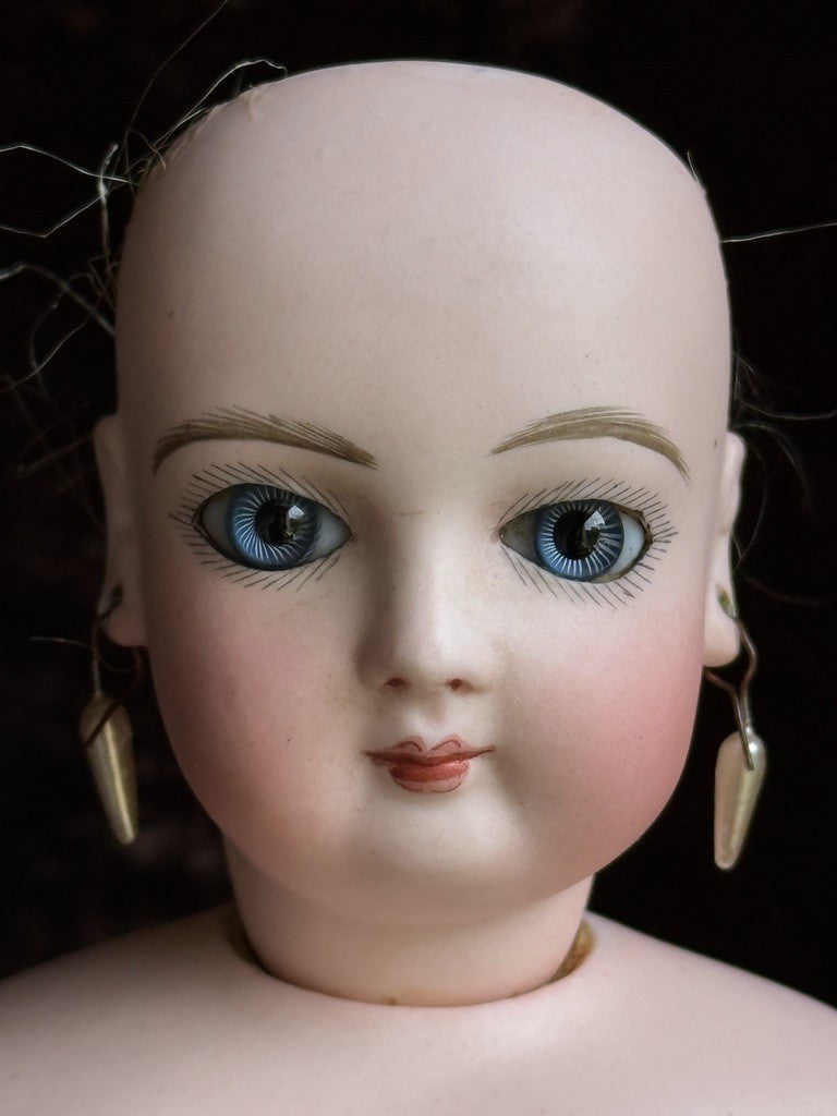 Antique French 17” Jumeau Poupee Bisque Head Fashion Doll