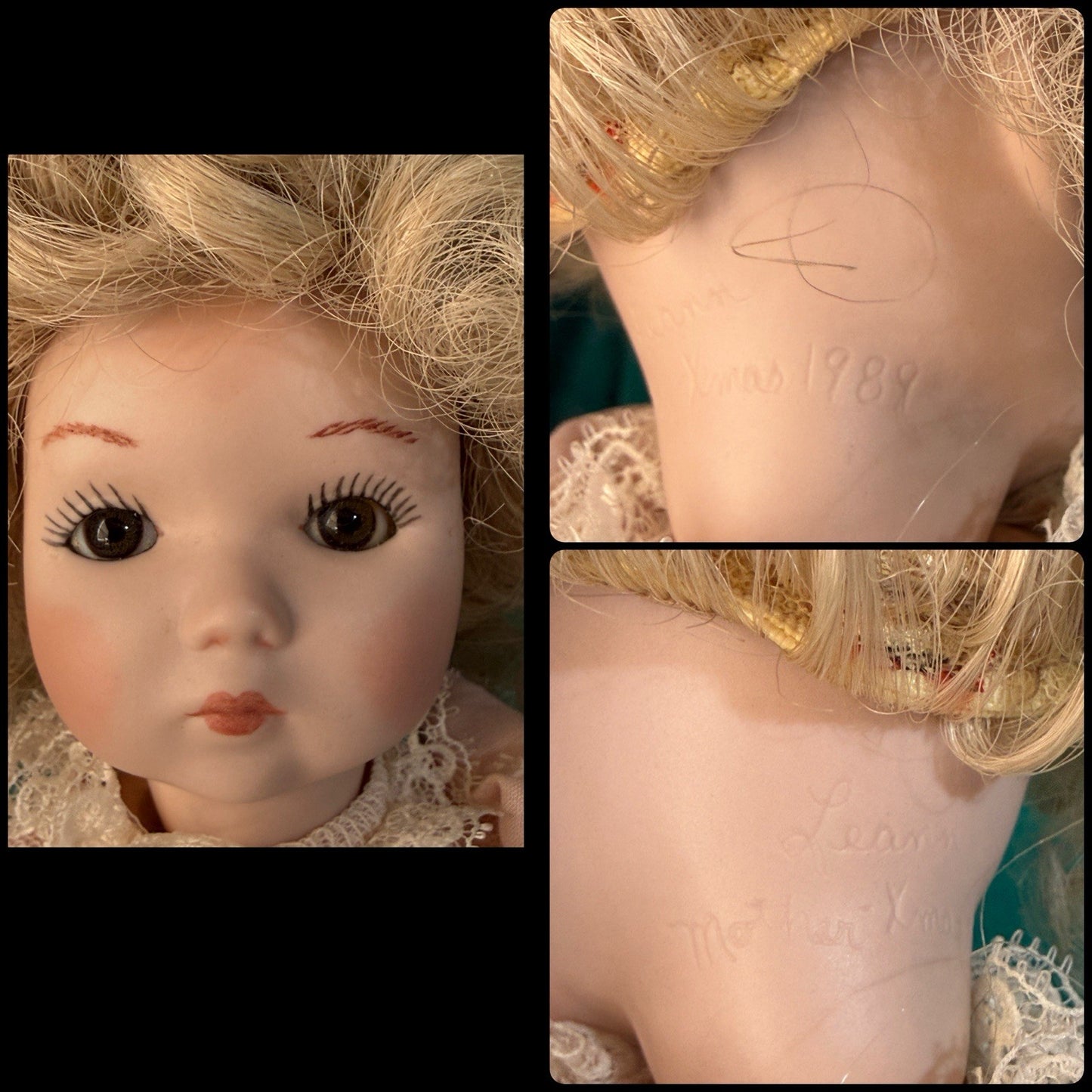 Lot of 5 Artists All Porcelain And Composition Body Dolls