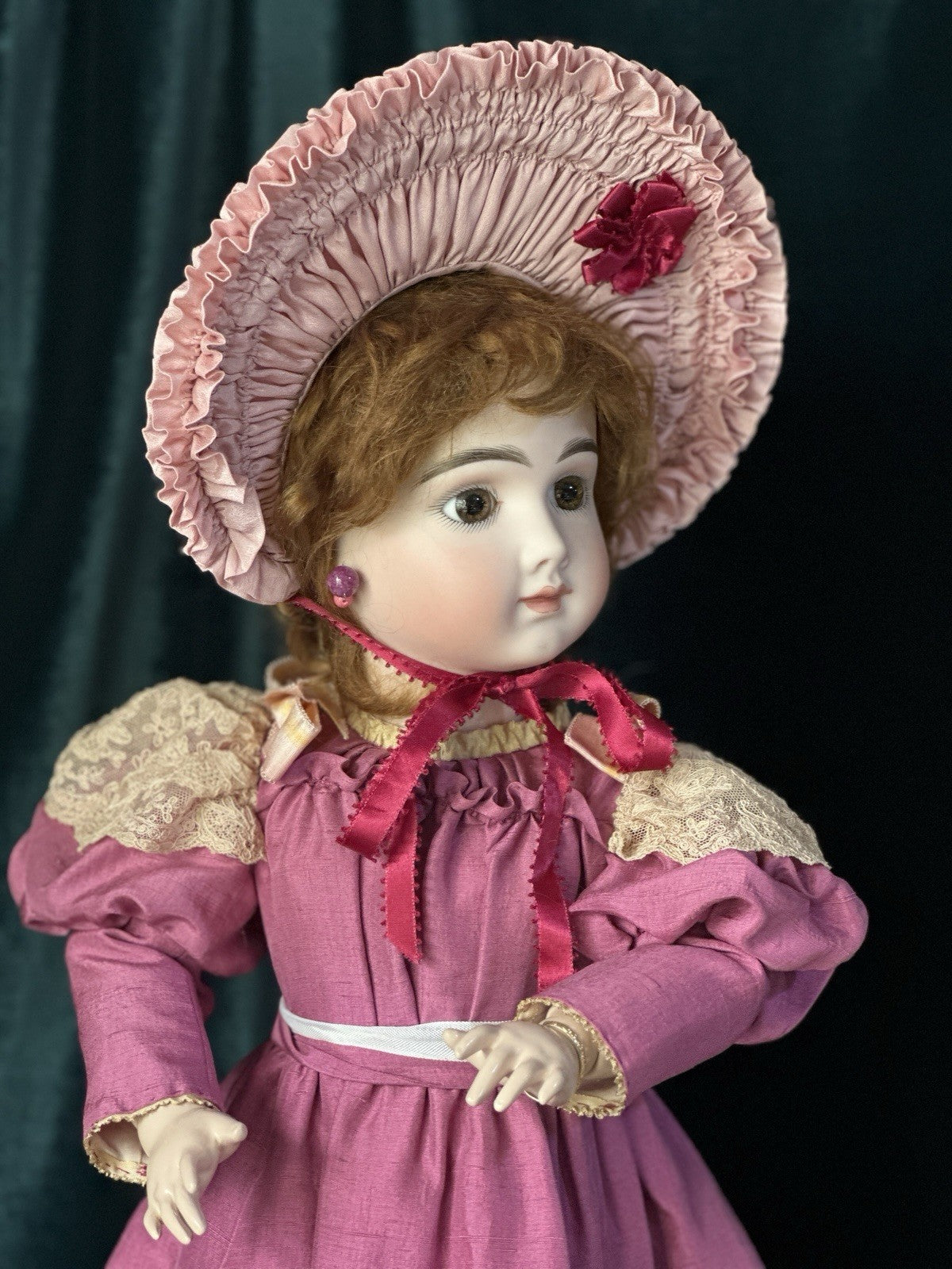 Vintage Reproduction of Antique French Andre Thuillier A.14.T. 24” Doll