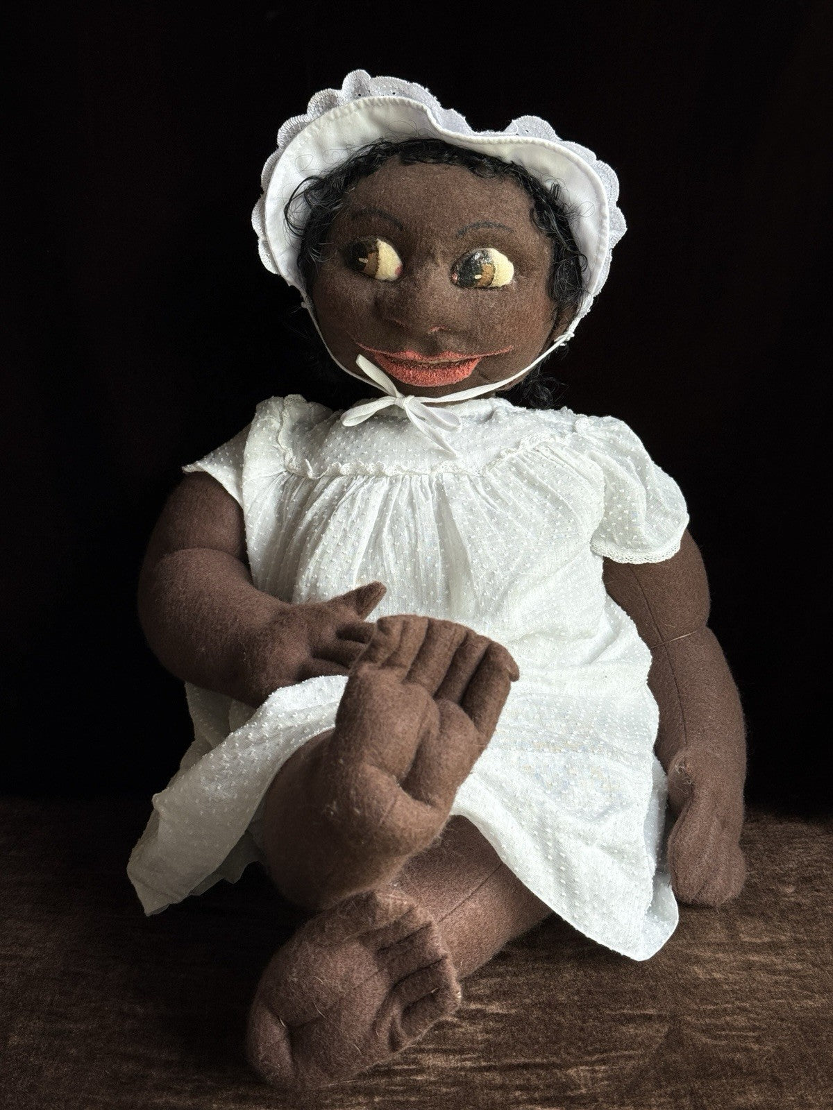Vintage Handmade 30” Cloth Folk Doll