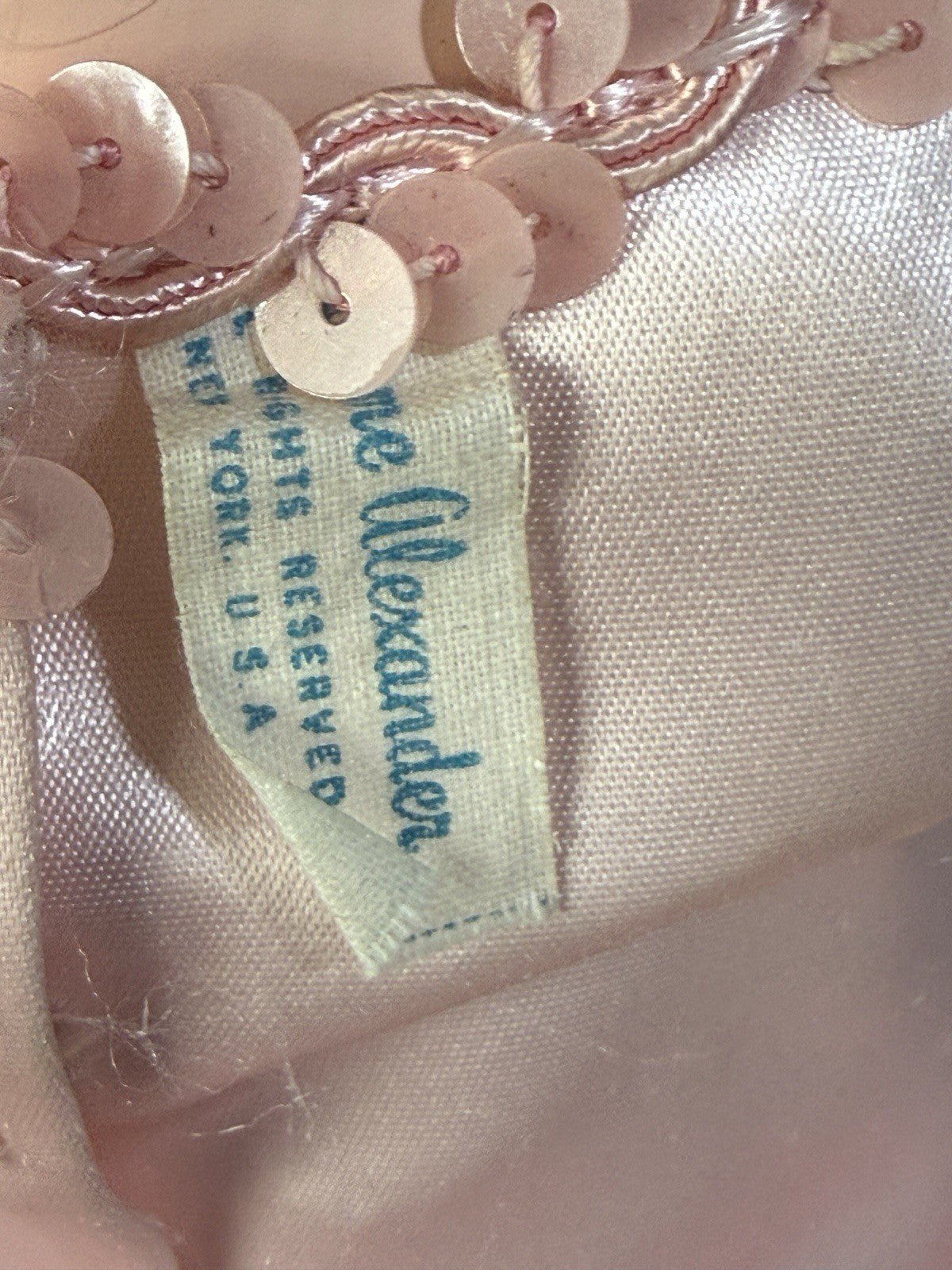 Rare!!! All Original Vintage 1950’s Madame Alexander 24” Binnie In Pink Gown