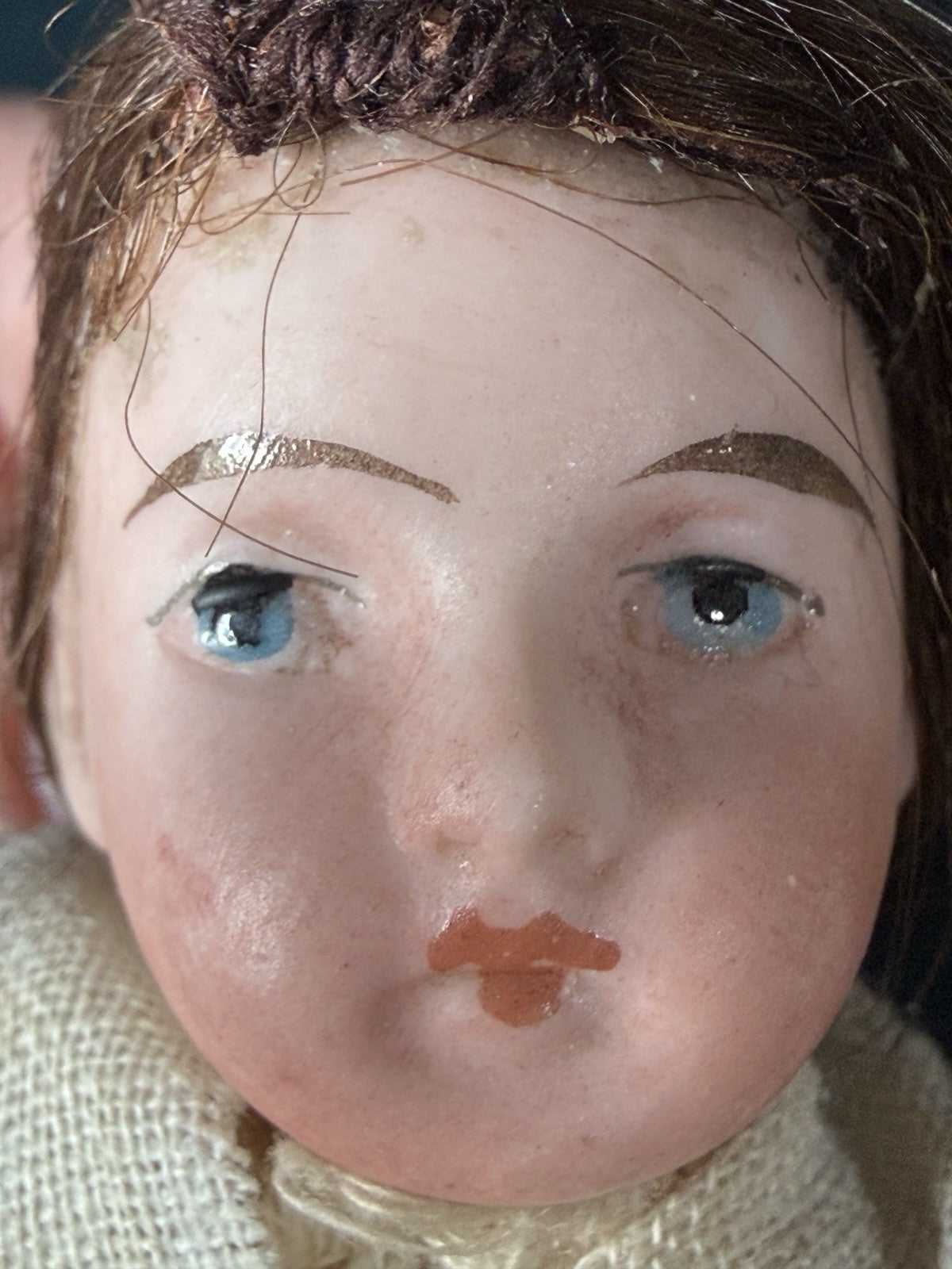 Antique German Kestner (?) 5” Bisque Head Mignonette Dollhouse Doll Mold 3913