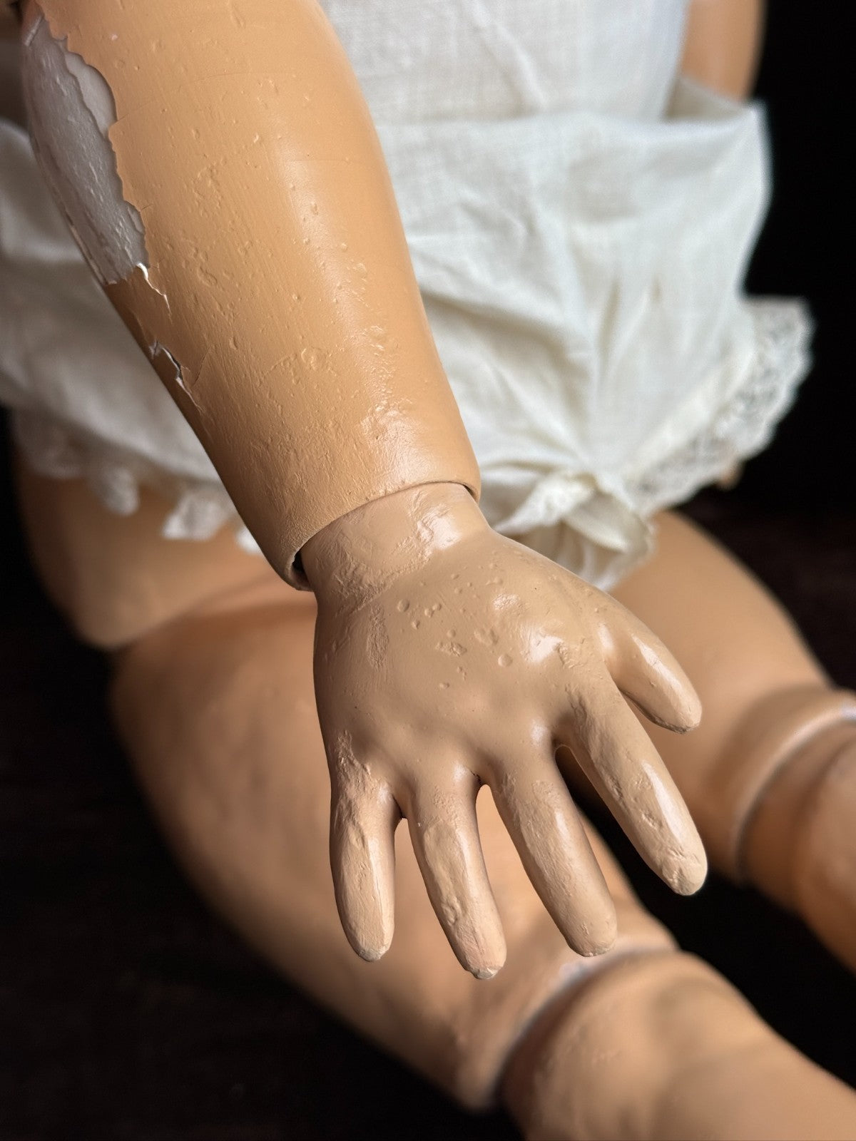 Large Antique German 28.5" C.M. Bergmann and Simon Halbig Bisque Head Doll