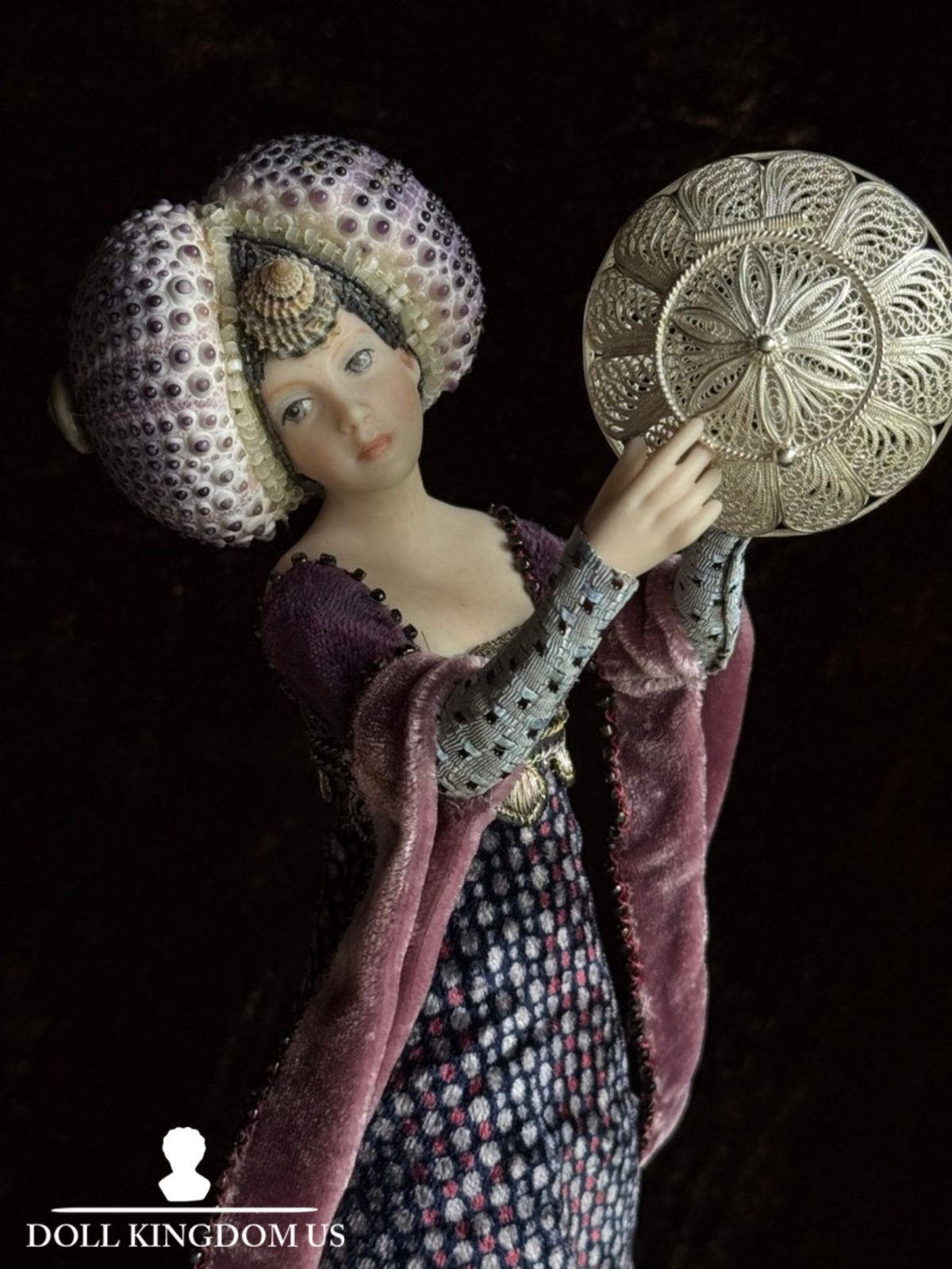 OOAK UFDC Artist Stephanie Blythe Porcelain 10" Lady Oursin Doll Figurine