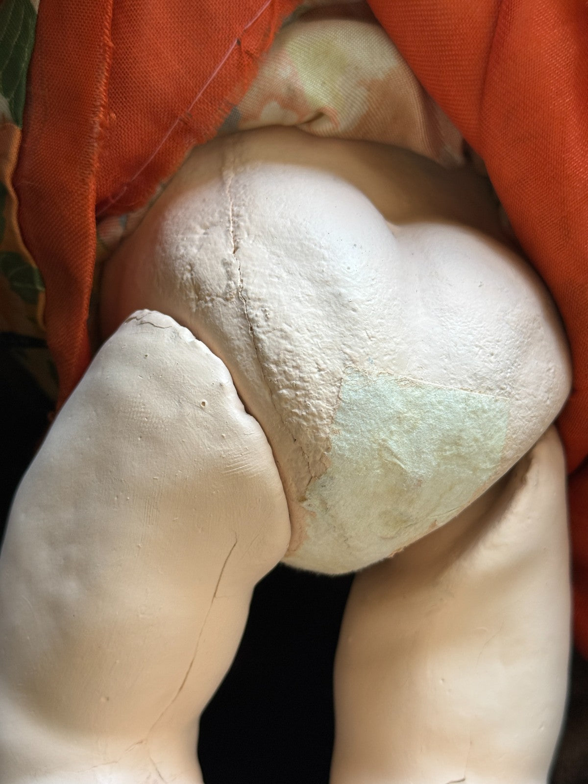 Antique Japanese 17.5” Ichimatsu Gofun Oriental Baby Doll