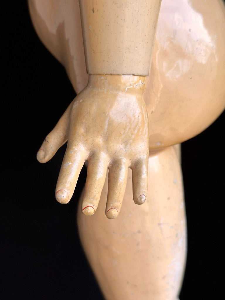 Large Antique German 31” Early Heinrich Handwerck 79 Bisque Head Doll