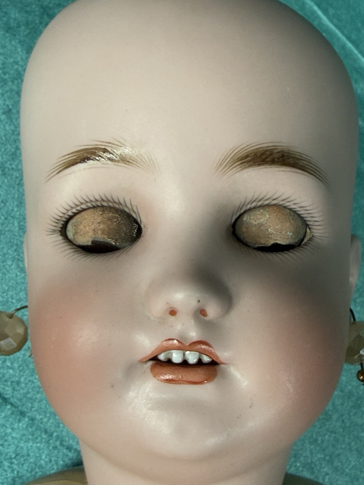Antique German Simon Halbig  Bisque Head Composition Body 23” Doll