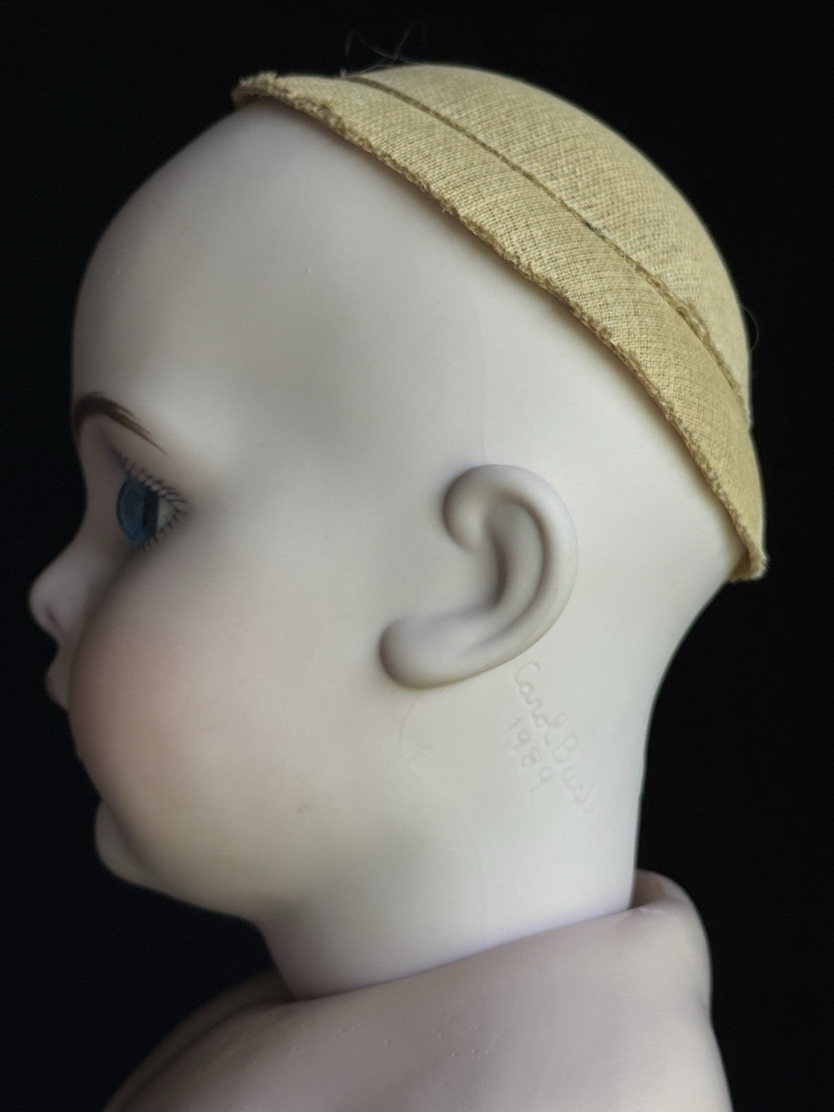 Large Porcelain Composition 29” Reproduction of Antique French Bru Jne Doll