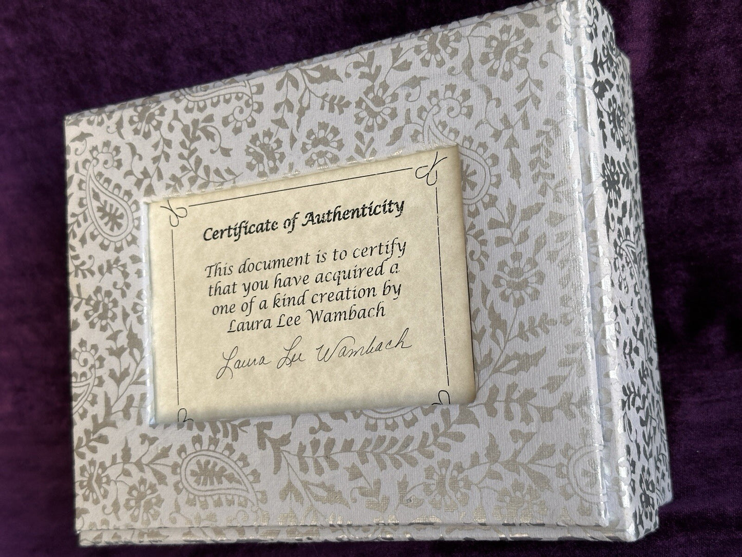 OOAK Miniature Polymer Reborn Laura Lee Wambach Baby Doll With COA and Box