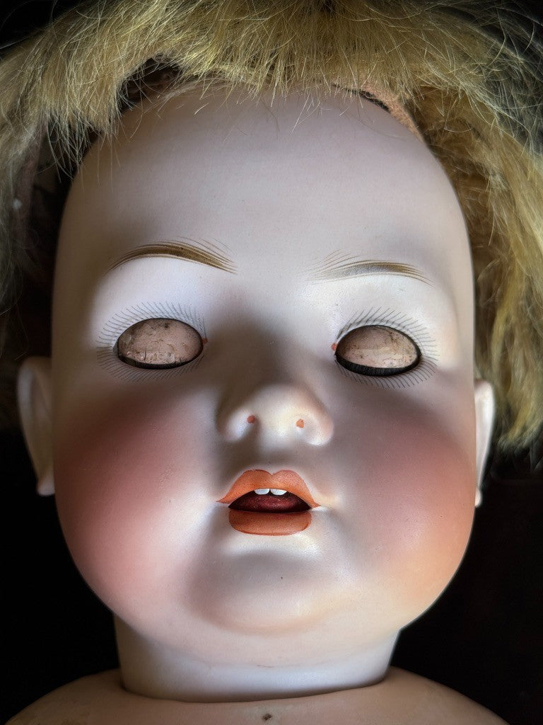 Lifesize Antique German 25” Bahr & Proschild 678 Bisque Head Baby Doll