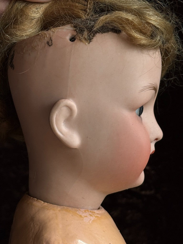 Antique German 18” Gebrüder Ohlhaver Revalo 10727 Bisque Head Doll