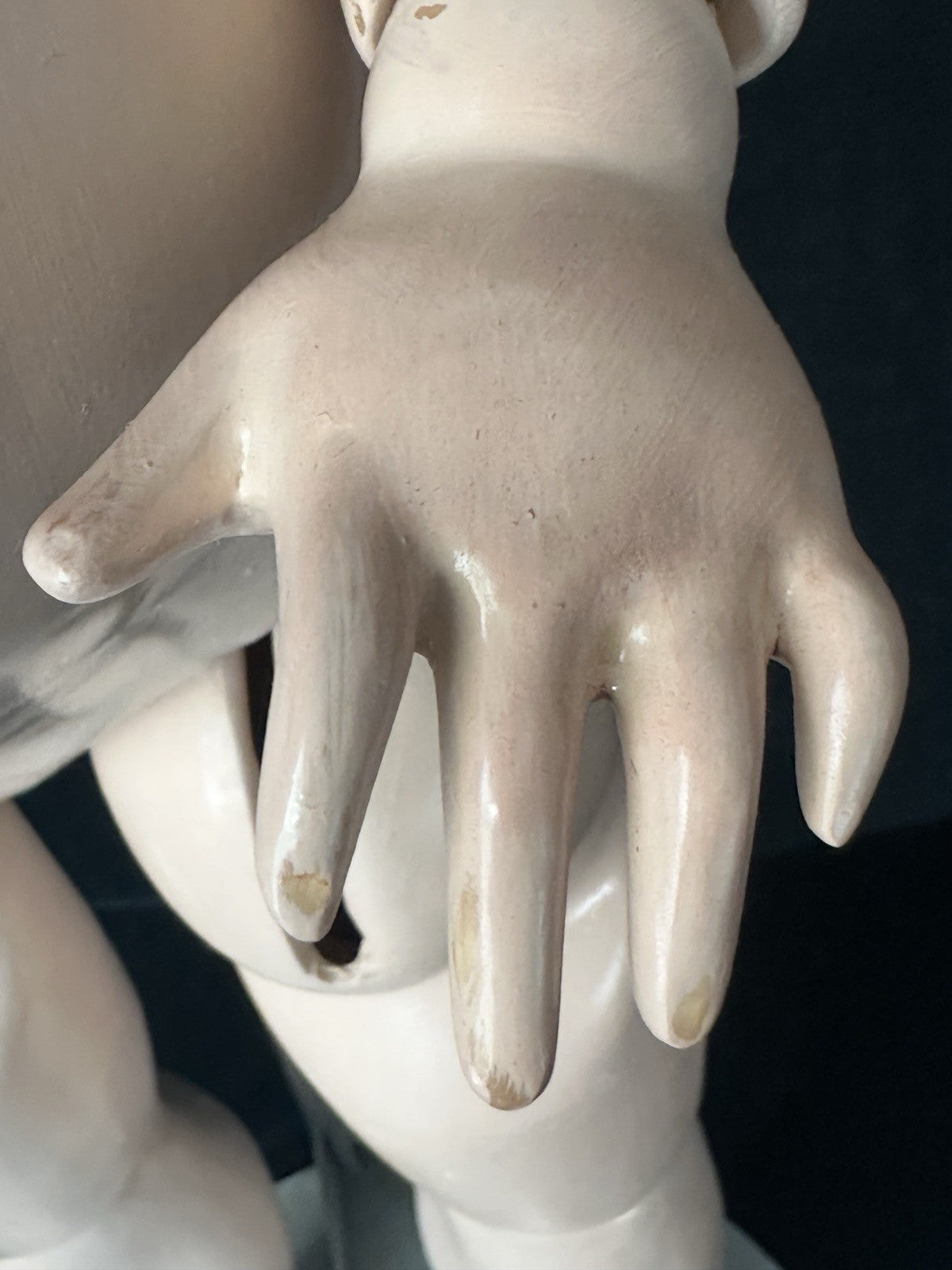 Vintage Artist Reproduction of Antique French Bru Jne 27” Doll Porcelain Head