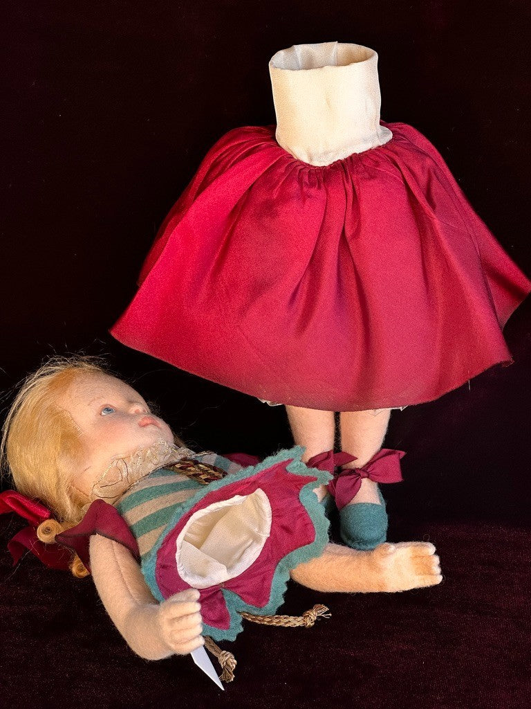 Collectible 12” John Wright Le Bal Masque Musette UFDC Candy Container Doll