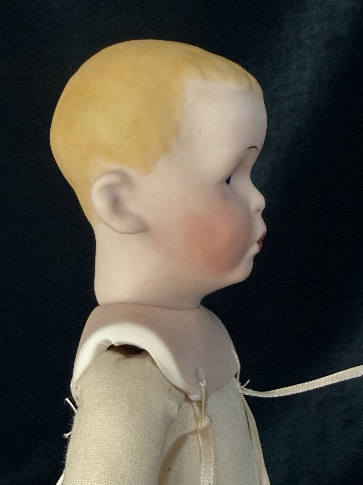 Reproduction Of Antique Gebruder Heubach “Whistling Jim” Character Boy 13” Doll