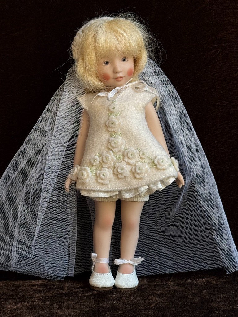 Porcelain 8” UFDC Artist Heather Maciak Jenny Bride Doll LE 150