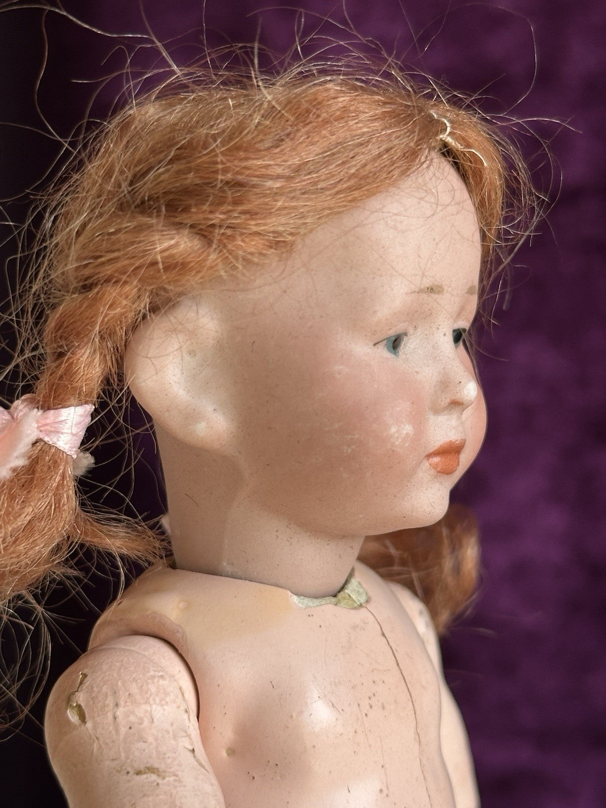 Antique German 7” Kammer Reinhardt 101 Marie Bisque Head Doll