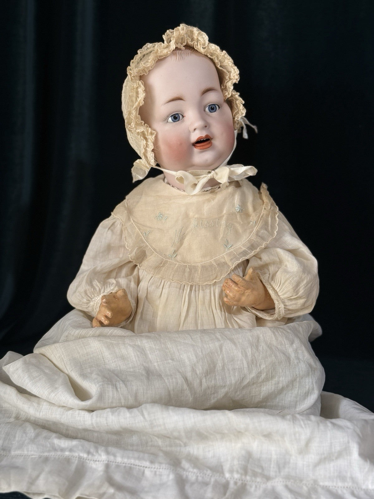 Antique German Hertel, Schwab & Co Baby 19” Character BabyDoll