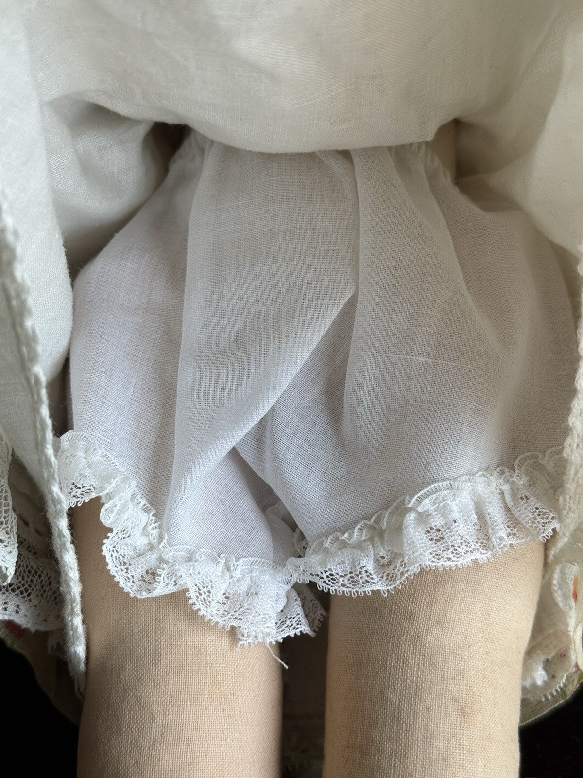 Vintage French 19” Raynal Cloth Character Doll