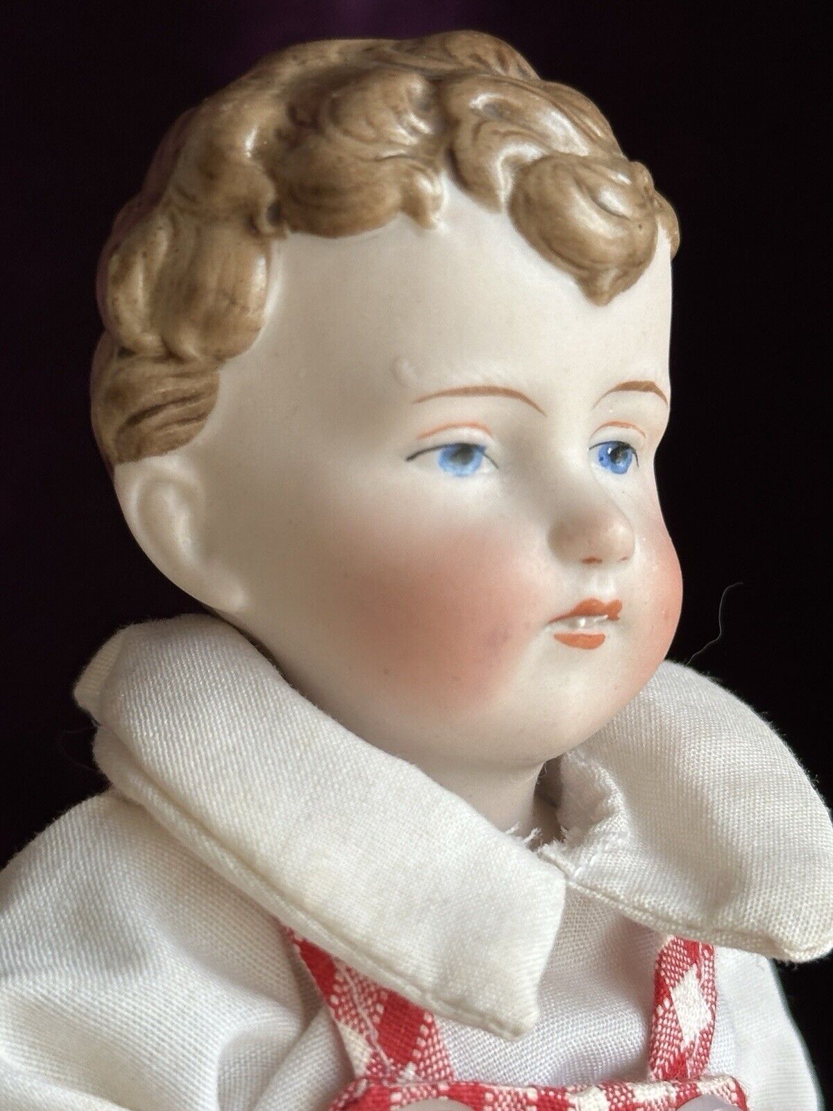 Antique German 7” Kestner 165 All Bisque Mignonette Boy Doll