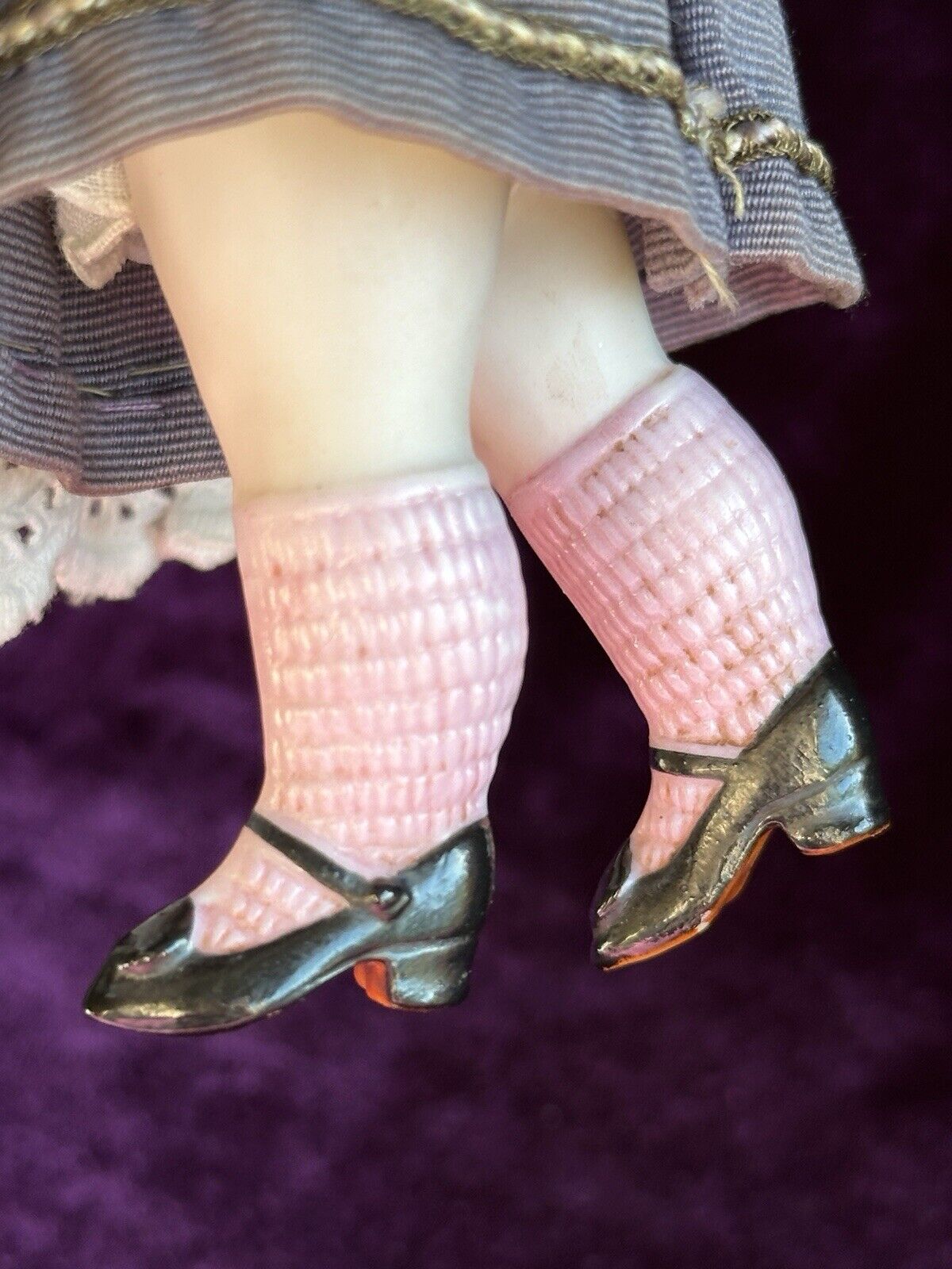 Antique German 6.25” Kestner 30 All Bisque Mignonette Doll