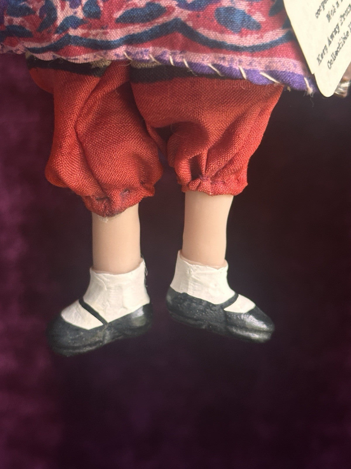 OOAK Miniature Handmade Elizabeth Cooper 6” Polymer Clay Cloth Girl Doll