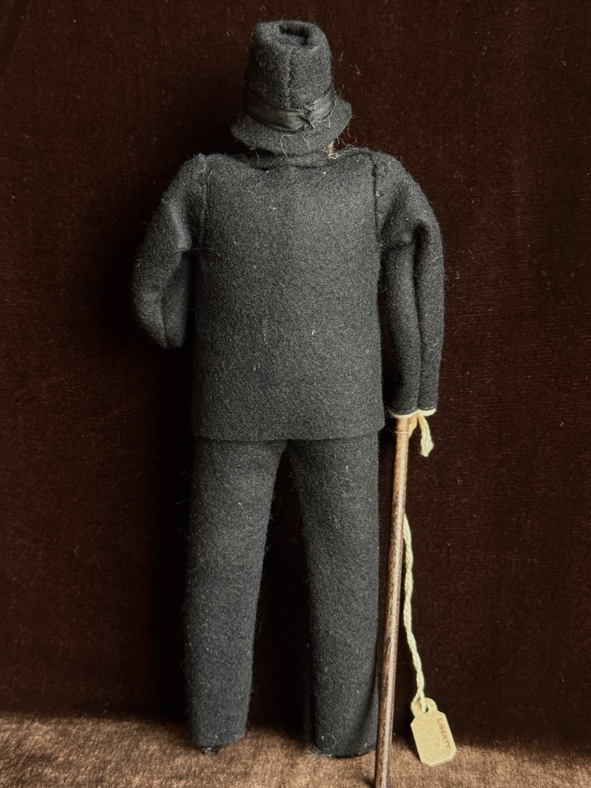 Vintage 9.5” Winston Churchill Made in England by Liberty of London Cloth Doll