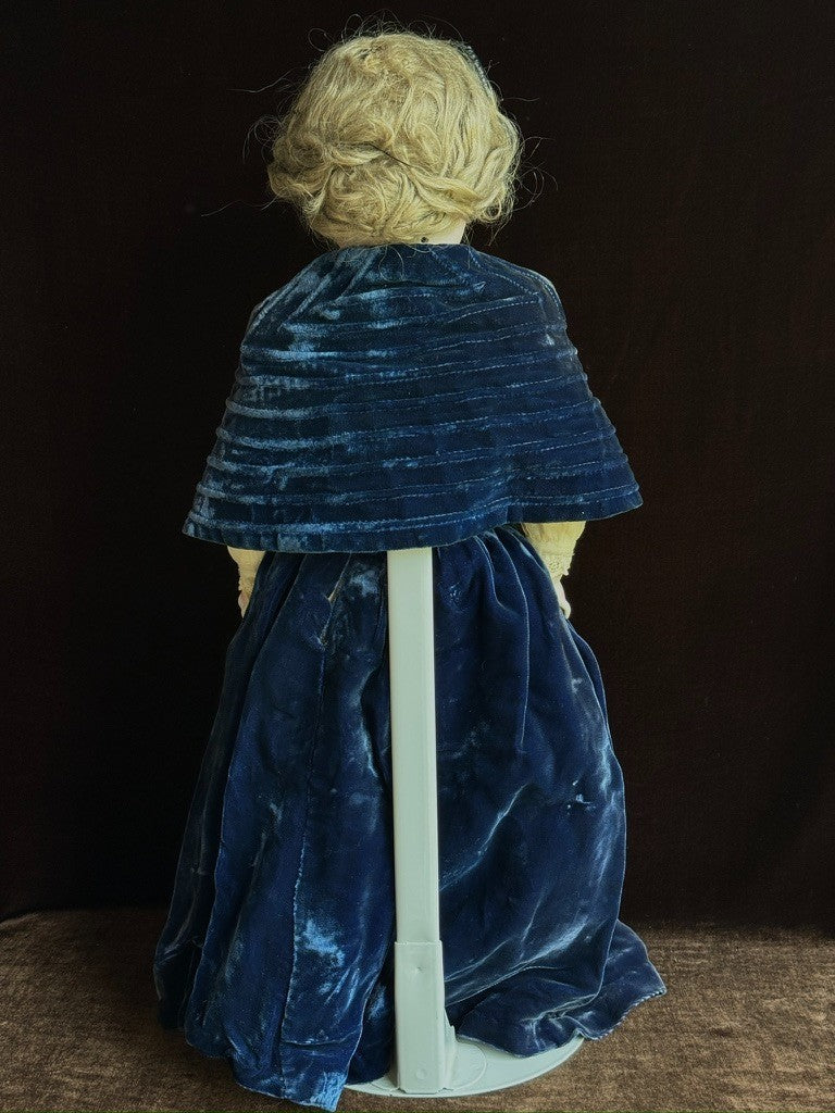Antique German 22” Kestner 154 Bisque Shoulder Head Doll