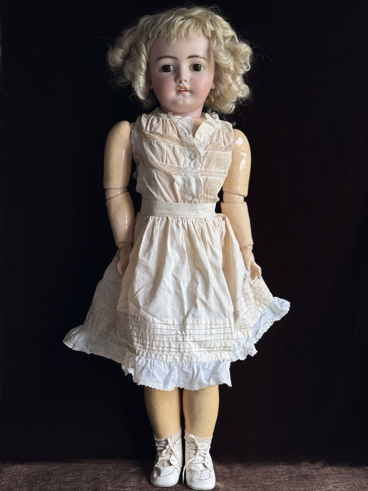 Large Antique German 31” Simon Halbig Dep 1079 Bisque Head Doll