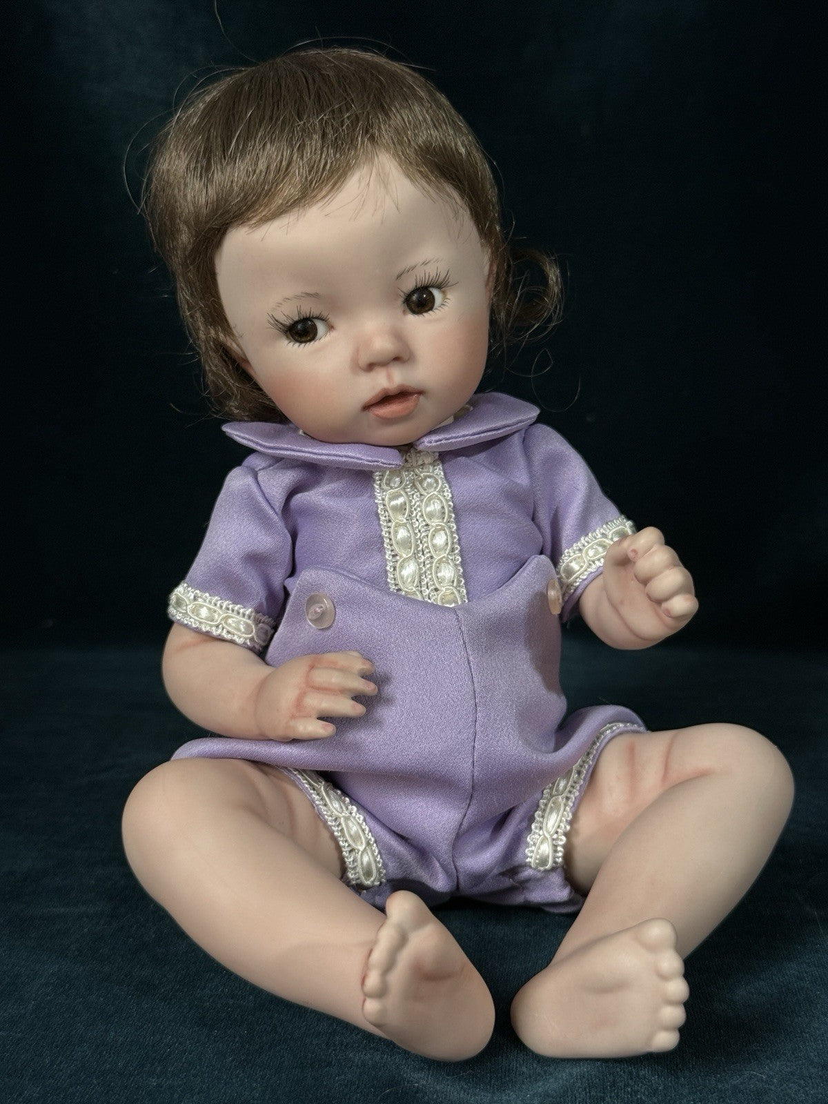 Lot Of 2 Porcelain 11” Baby Dolls “Little Thing” Dianna Effner Expressions Molds