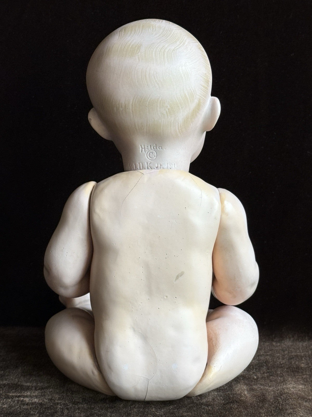 Antique German 12” Kestner JDK Hilda Bisque Head Baby Doll