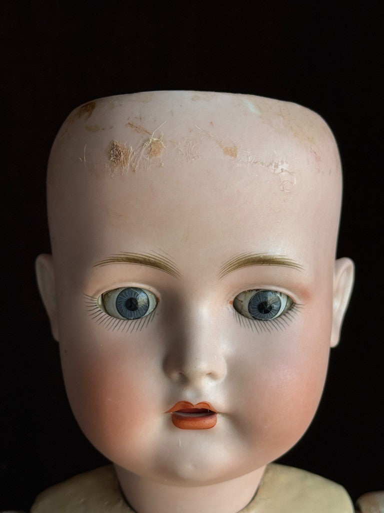 Antique German 26" Bruno Schmidt Bisque Head Doll