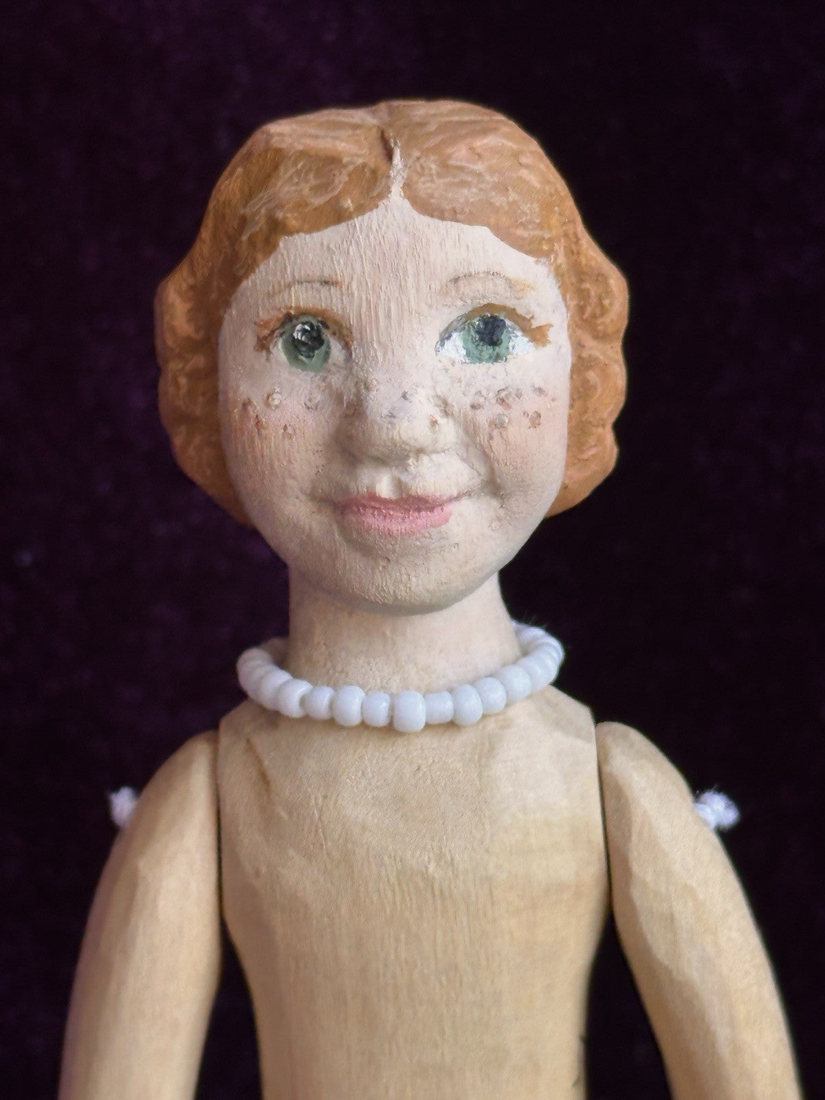 Lot of 2 Hand Carved Hitty Dolls by Natalie Cooper