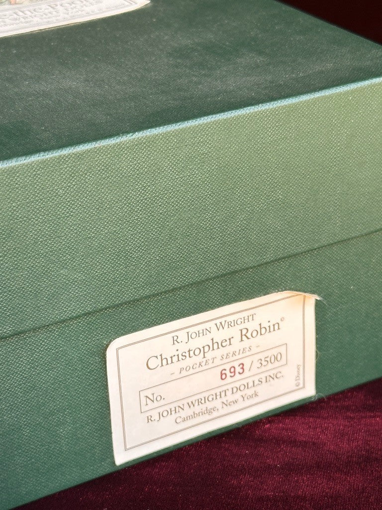 John Wright Christopher Robin Winnie the Pooh Pocket Series Felt Doll LE 3500