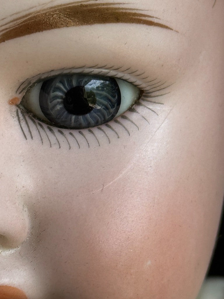 Unidentified 19" Antique German (?) 1902 Bisque Head Doll