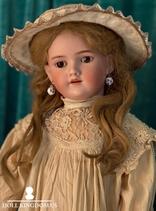 Antique German Simon Halbig  Handwerck Mold 119 Bisque Head 27” Doll