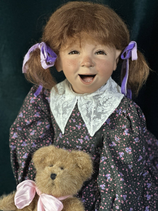 Artist Signed German Original Porcelain 24” Doll By Grossle-Schmidt LE 20