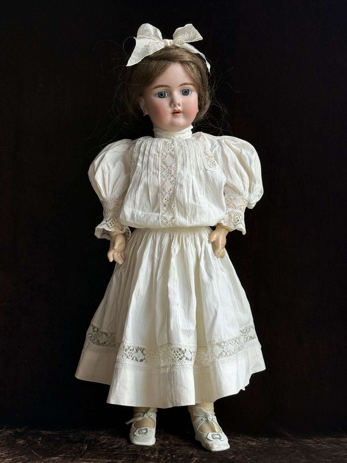 Antique German 24” Heinrich Handwerck 109 Dep Bisque Head Doll