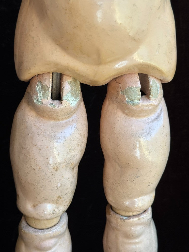 Antique German 25" Gebruder Kuhnlenz 165 Bisque Head Doll