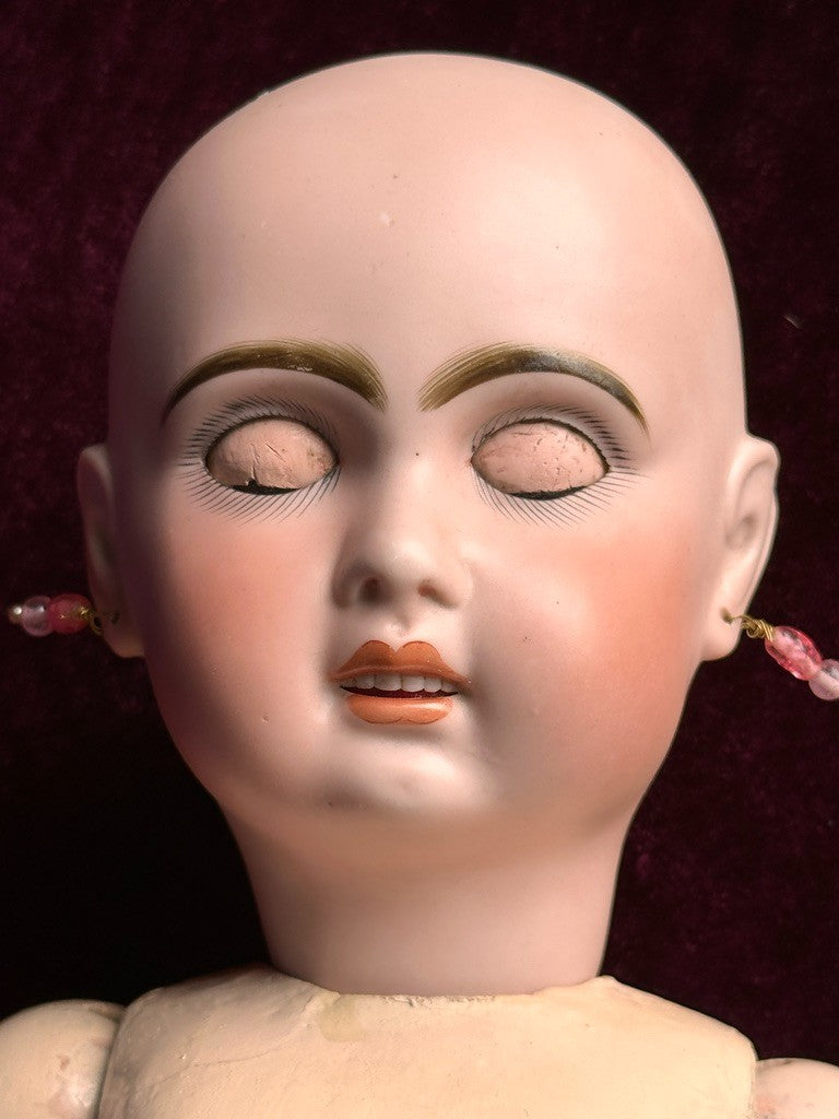 Antique French 22” Tete Jumeau 1907 Bisque Head Doll