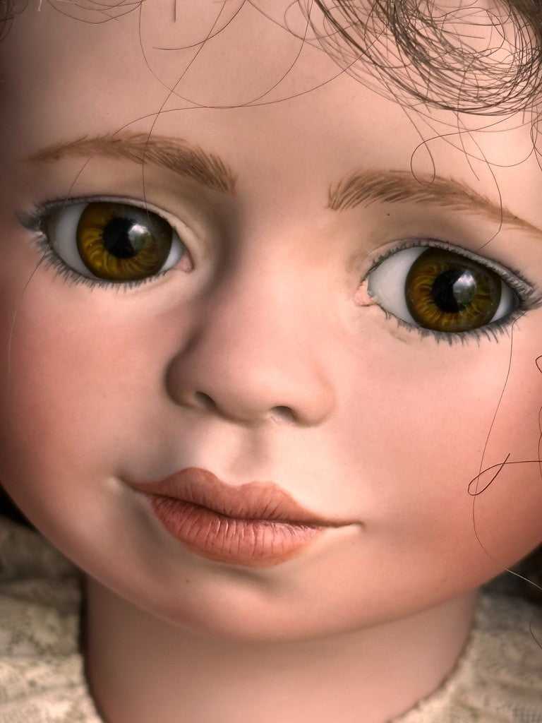 Collectible OOAK Porcelain Doll by Artist Madelaine Nell St. Clair with Tag