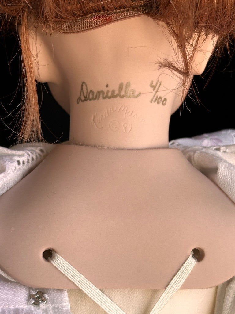 Collectible Porcelain 23.5" Linda Mason Originals Daniella Doll LE 100